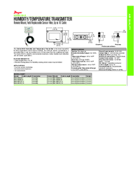 Thumbnail of document Data Sheet - RH-R - Humidity/Temperature Transmitter
